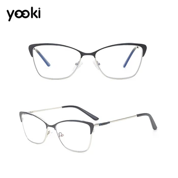 

Acetate Alloy Glasses Frame Men Women Vintage Myopia Optical Half Prescription Eyeglasses Eyewear GLF5014
