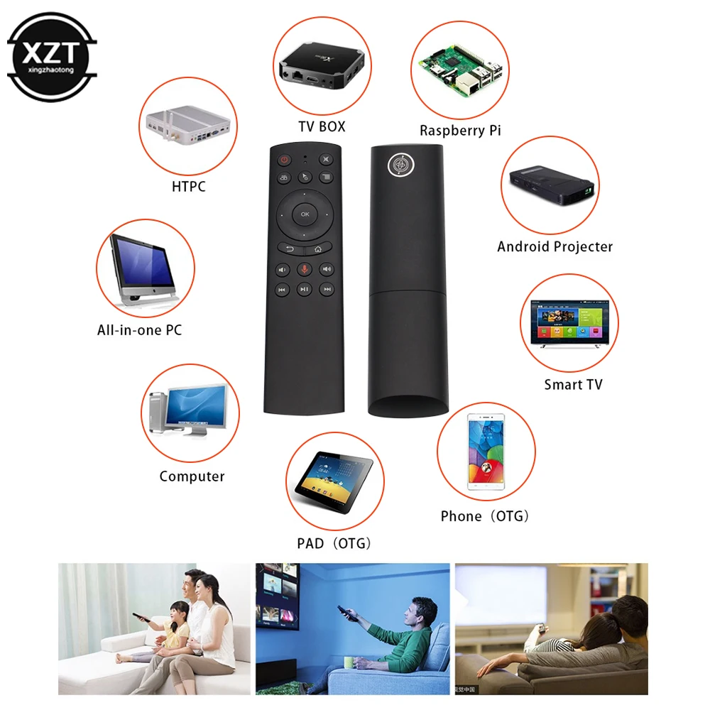 G20 Gyro Smart Voice Remote Control IR Learning 2.4G Wireless Fly Air Mouse  for PC HTPC X96 Mini H96 MAX X99 Android TV Box