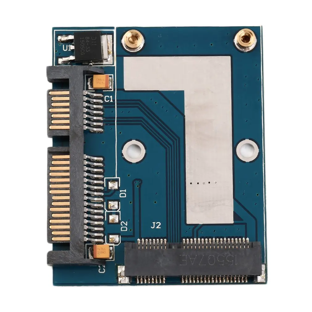 Новые Горячие Мини PCI-e MSATA до 2," SATA адаптер конвертер карты Модуль синяя плата