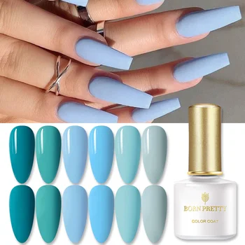 

BORN PRETTY 6ml Blue Color Gel Nail Polish Soak off UV LED UV Hybrid Gel Lak varnish Nail Nail Art Permanent Gel Varnish