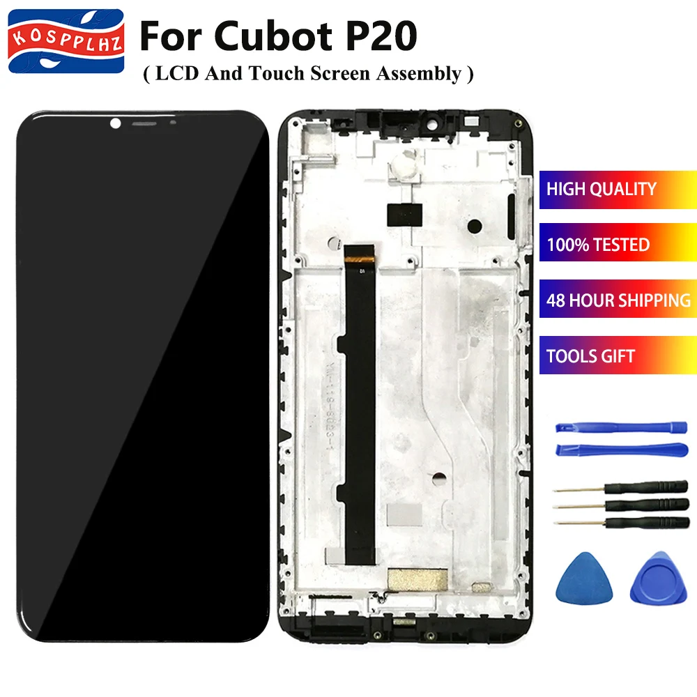 KOSPPLHZ оригинал для Cubot P20 ЖК дисплей + сенсорный экран дигитайзер сборка Замена