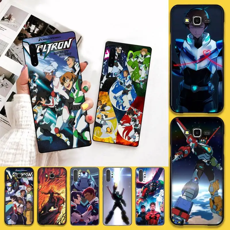 YJZFDYRM Voltron легендарный мягкий черный чехол для телефона Samsung Note 7 8 9 10 Lite Plus Galaxy J7 J8 J6