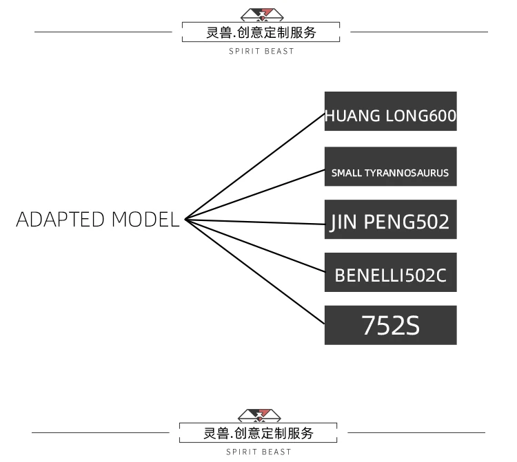 SPIRIT BEAST аксессуары для мотоциклов 502C боковой опорный коврик модифицированный Huanglong BJ600GS боковой кронштейн база 752S Расширенный нескользящий боковой опорный коврик