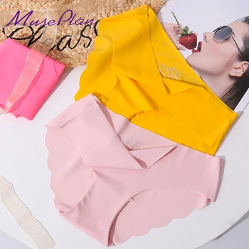 

HOT SALE Ultra-thin Comfort Underwear women Seamless Panties for women seamless cotton Briefs women Low-Rise ruffles undewear