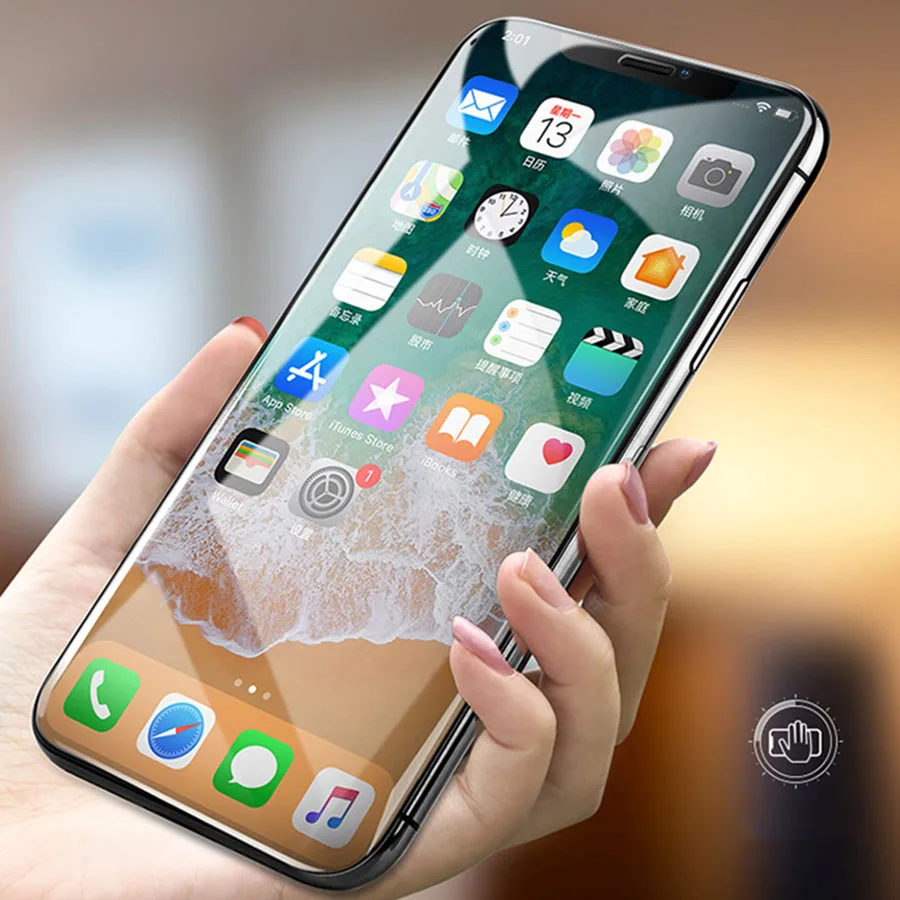 Curved Protective Glass on the For iPhone 8 6 6s Plus Tempered Screen Protector 11 Pro X XR XS Max | Мобильные телефоны и
