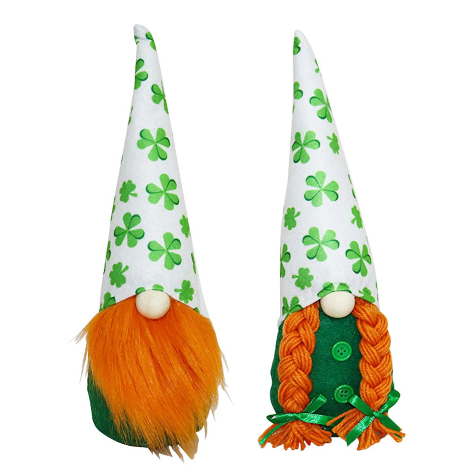 St Patricks Day Tomte Gnome Irish Shamrock Clover Elf Plush Toy brings good luck Lovely Plushie Perfect Gift for family | Дом и сад
