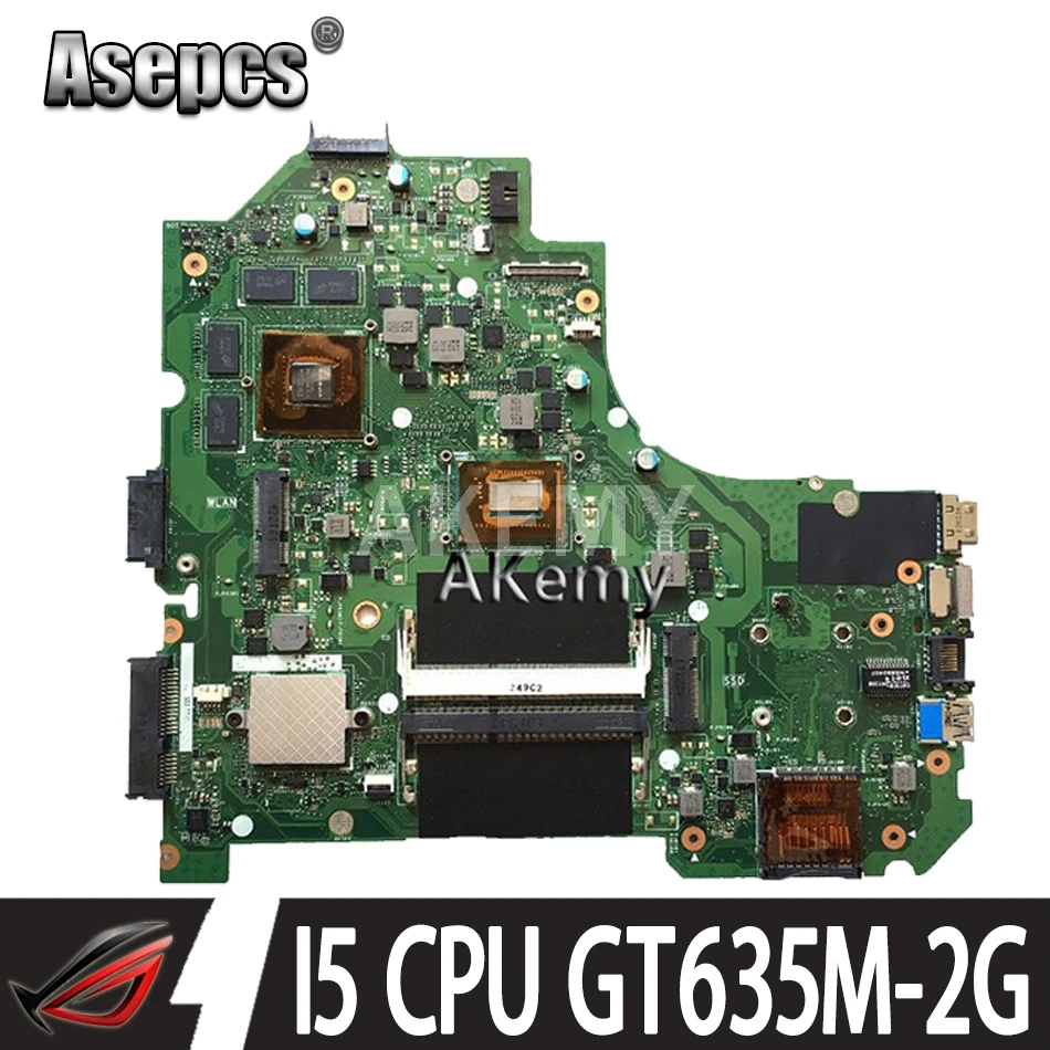 Asepcs K56CM материнская плата для ноутбука For Asus K56CB K56C S550CM S550C Teste Оригинал I5 CPU GT635M