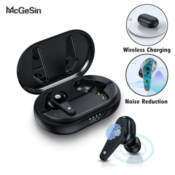 

2020 New TWS Earphones Wireless Bluetooth Headphones Touch Control Sport Earbuds Noise Reduction Music Headsets With Microphone