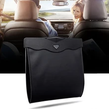 1 шт. автомобильный мусорный мешок с светодиодный светильник, подвесной водонепроницаемый мешок для мусора на заднем сиденье автомобиля Магнитный Органайзер