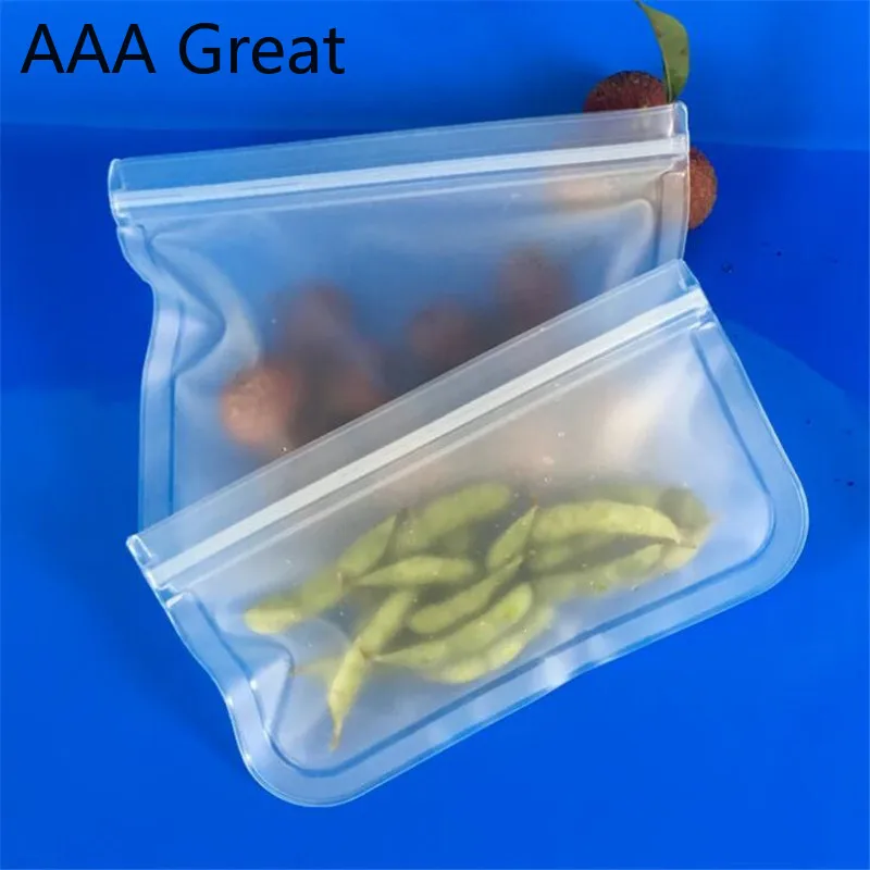 

10Pcs/Lot Silicone Food Storage Containers Leakproof Containers Silicone Bags Waste Kitchen Organizer Fresh Bag Food Storage Bag