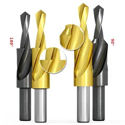 90/180 Degree M35 Cobalt/HSS Counterbore Twist Step Drill Bit For Metal Steel Drilling Hole And Chamfering M3M4M5M6M8M10M12