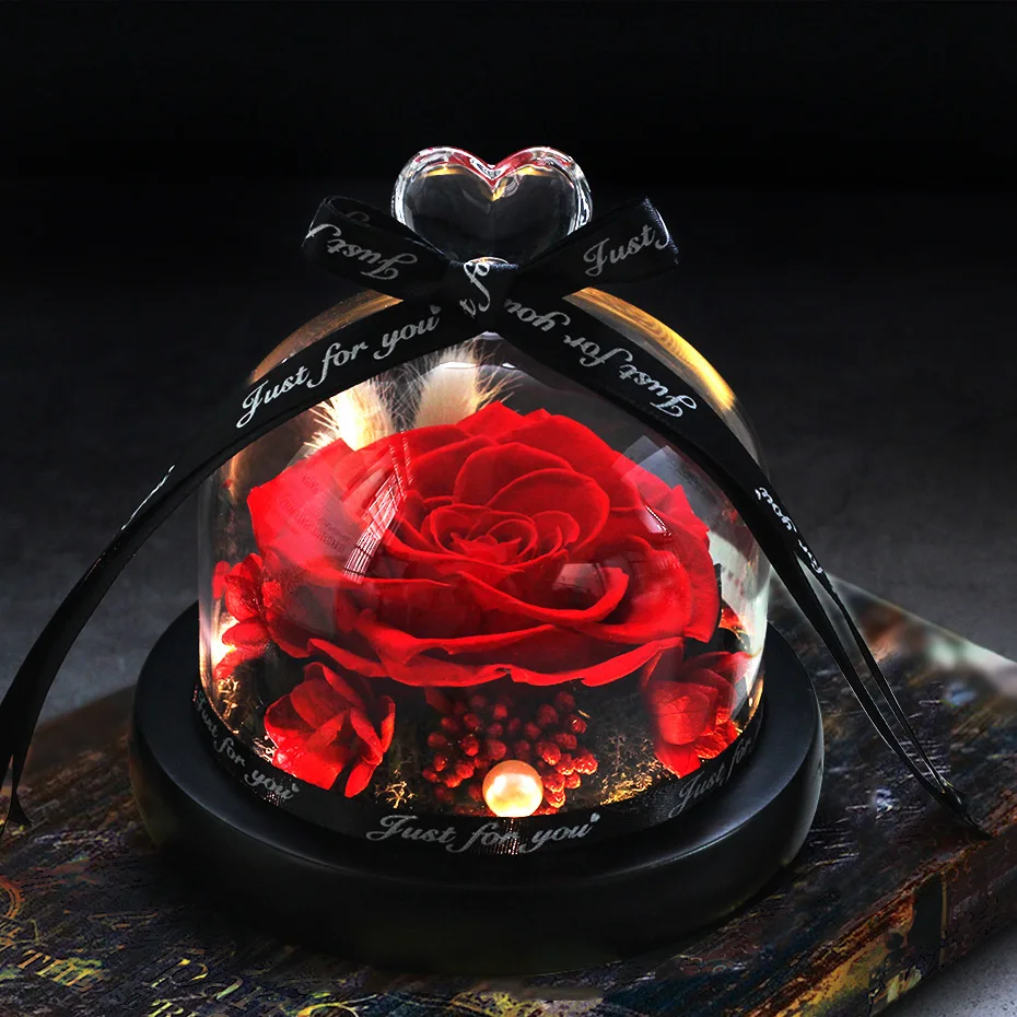 Beauty Beast Rose Glass Dome | Beauty Beast Eternal Rose | Beauty Beast