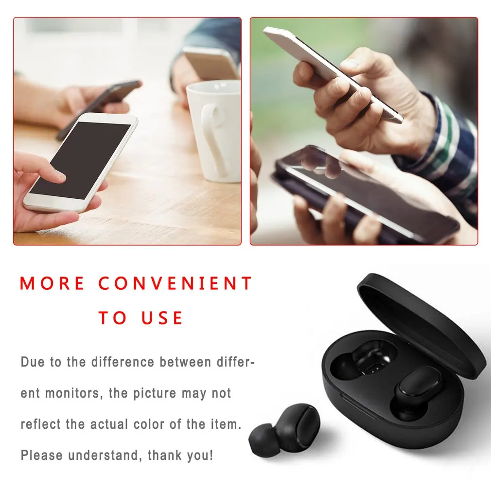 NEW Original Xiaomi Redmi Airdots 2 TWS Bluetooth Earphone Stereo bass BT 5.0 Eeadphones With Mic Handsfree Earbuds AI Control