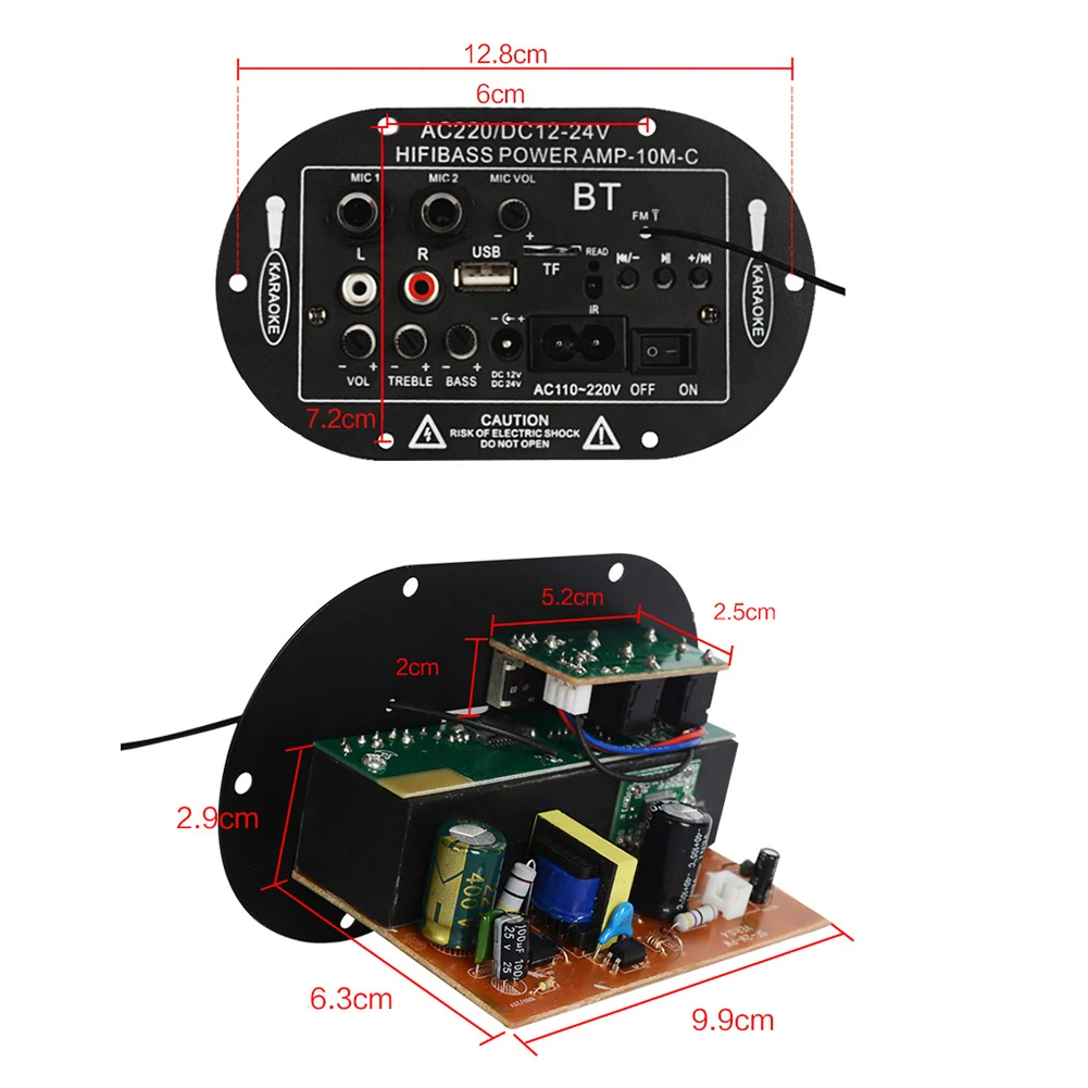 12V24V220V музыкальный Bluetooth цифровой динамик пульт дистанционного управления часть плеер моно канал звуковой модуль автомобильный аудио USB усилитель доска