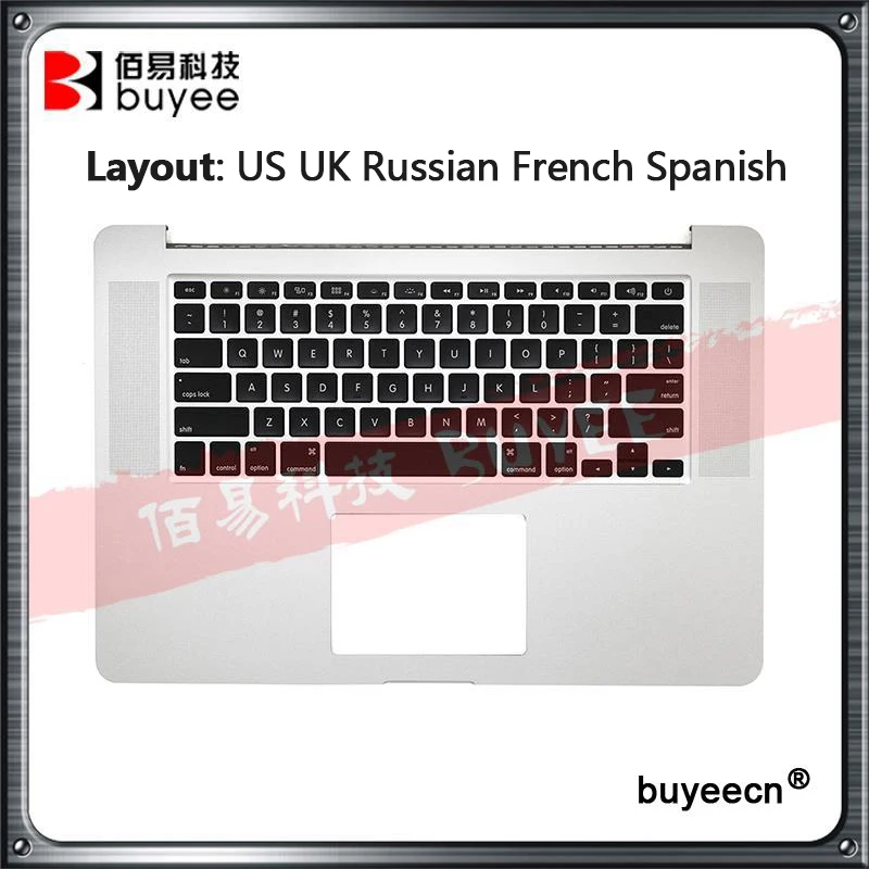 Оригинальный чехол-подсветка A1398 для ноутбука Macbook Pro Retina 15 4 дюйма английская
