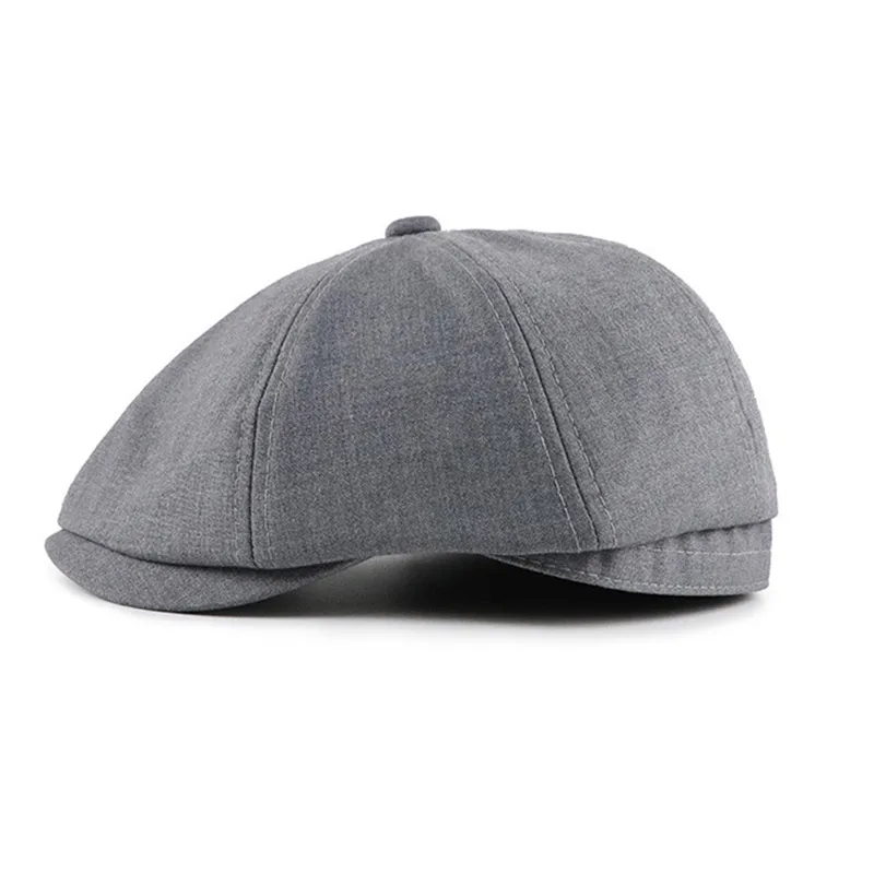 Унисекс плоский берет кепка Повседневная зимняя теплая Англия Стиль Классический восьмиугольная шляпа-MX8