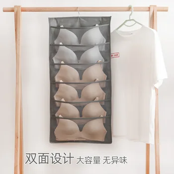 

15/24/30 Pockets Hanging Bag Double-sided Clear Storage Bag with Rotatable Hook Bathroom Underwear Organizer