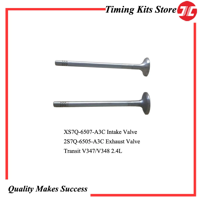 Genuine 8pcs Exhaust Valve 2S7Q 6505 A3C,1594988 Intake Valve XS7Q-6507-A3C,1738494 For Ford Transit V348 Engine Parts