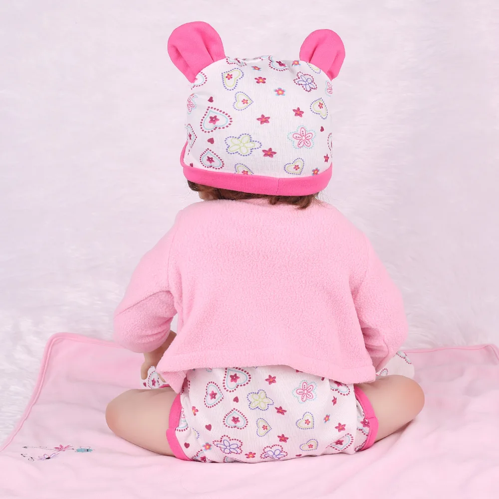 Мягкие полностью силиконовые куклы Reborn Baby, 55 см, милые игрушки Boneca, Bebe, девочка, принцесса Menina, живая ванна, для малышей, Playmates на день рождения