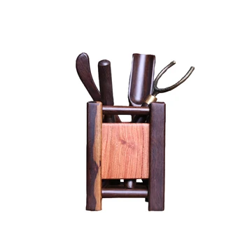 

6pcs/set Puer Knife Spoon Vintage Tea Ceremony Utensils Clip Strainer Kung Fu Tea Sets Chinese Wood Tea Tools Set