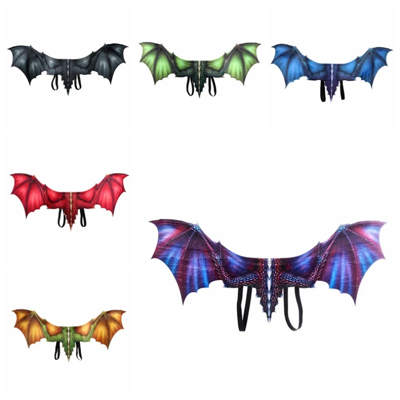 

3D Dragon Cosplay dragon Costume Dinosaur Set Wing and Masks Christmas Carnival Kid children Gift Party Props