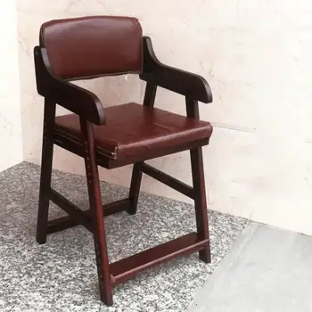

Children's solid wood adjustable study chair Lift student chair baby eating chair Desk writing chair stool