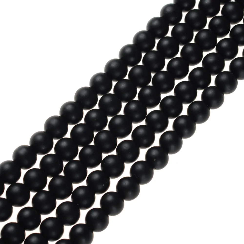 Natural-Stone-Beads-4-14mm-Round-Matte-Wholesale-Black-Beads-Dull-Polish-Onyx-Carnelian-Black-Stone (1)