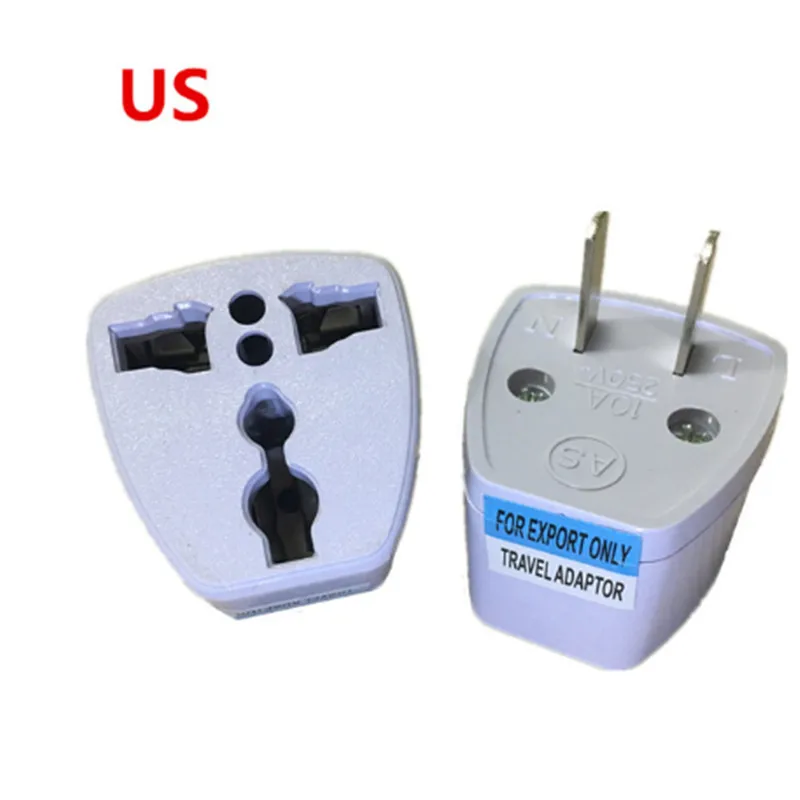 White Universal US EU AU Converter to UK HK 3 Pin AC Travel Power Plug Charger Adapter Connector UK Plug Convertor Plug Adapter