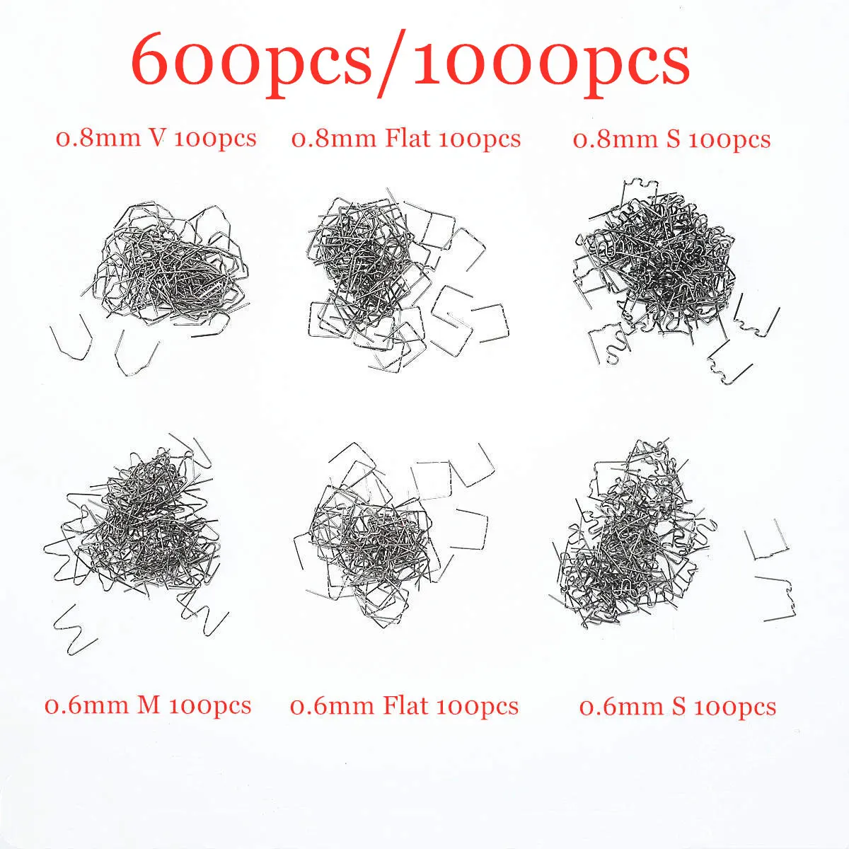 600 шт./1000 шт. стандартные детали из нержавеющей стали 0 8 мм/0 6 мм|hot stapler staples|hot stapleshot
