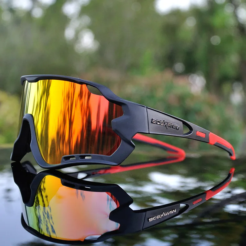 Поляризованные спортивные мужские велосипедные очки с 3 линзами, уличные велосипедные очки для горного велосипеда, велосипедные очки UV400, велосипедные солнцезащитные очки