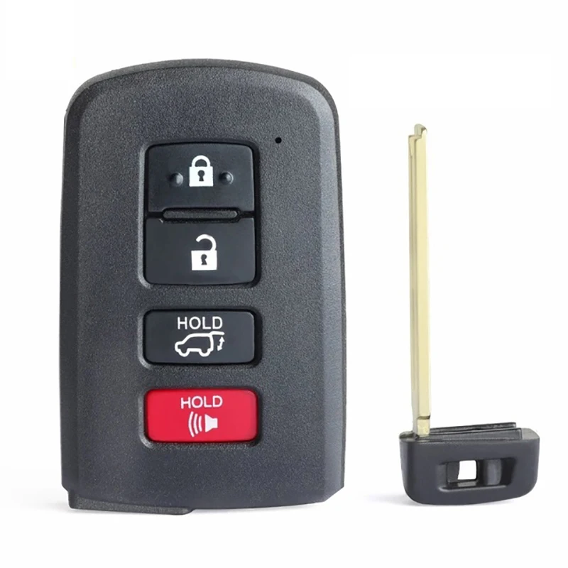 

XM001-D-5 Aftermarket 4 Button Toyota Camry Corolla RAV4 Highlander Crown Replacement Smart Key With 312 314 315 433 434 Mhz