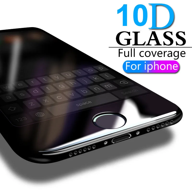 10D защитное закаленное стекло для iPhone7 7S 7plus HD Защитное экрана на iPhone7S 7 стеклянная