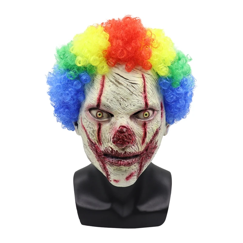 

Unisex Anime Cartoon 3D Circus Troupe Funny Halloween Masquerade Mask Facepiece Headgear Cosplay Costumes