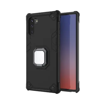 

200 pcs For Samsung Note10 Note 9 2 in 1 Hybrid Armor Magnetic Ring Holder Protective Case For Samsung Note10 Pro