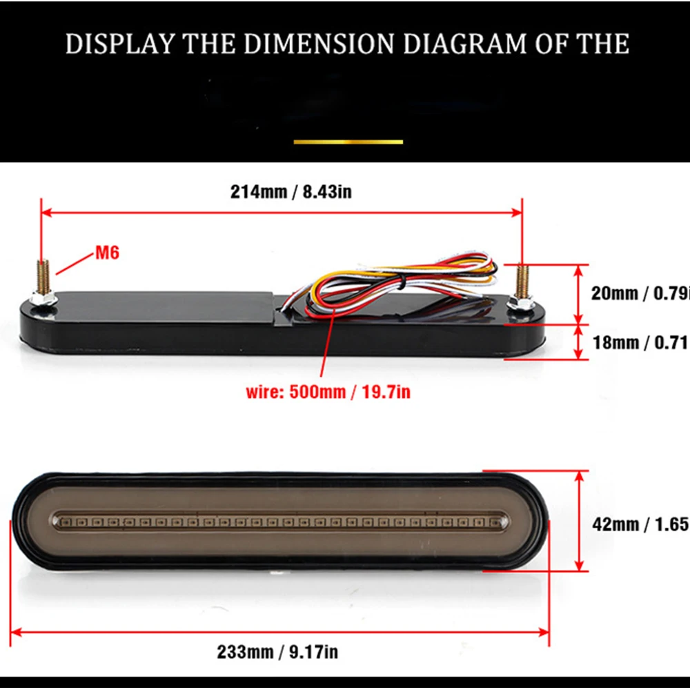 2x à prova dwaterproof água led reboque