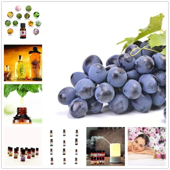 

100% Pure Grape Essential Oils for Diffuser Humidifier Aroma Tangerine,Longan Oil Massage Relax Aromatic Aromatherapy