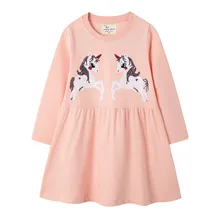 Новое платье с цветочным рисунком для девочек детское весенне-осеннее платье с длинными рукавами и рисунком для маленьких девочек, детское платье с принтом на Хэллоуин для девочек