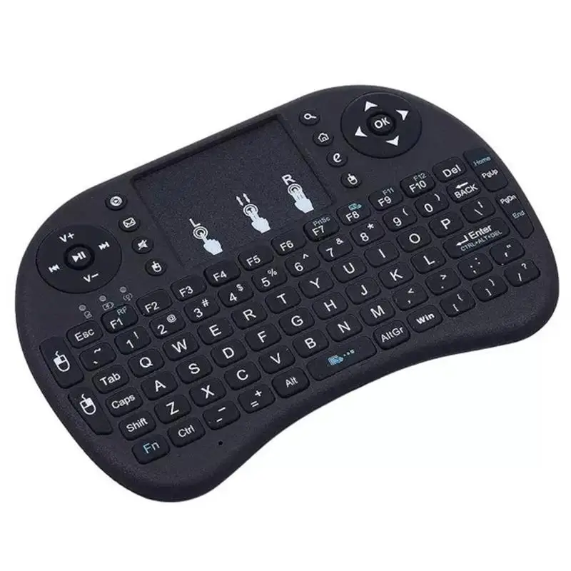  2.4G Mini Wireless Keyboard Touch Pad Fly Air Mouse Ergonomic Keypads For Raspberry PI B+Plus Deskt