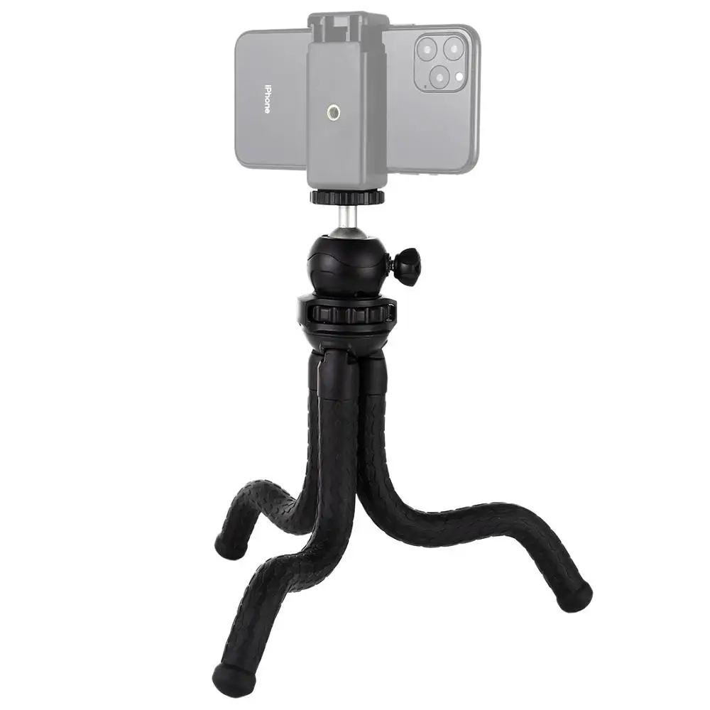 

Mini Octopus Flexible Tripod Holder with Ball Head for SLR Cameras, GoPro,phone,Portable and Adjustable