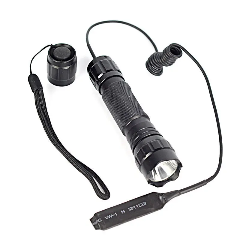 

Manufacturers Direct Selling 501B Red Blueray Flashlight with Mouse Tail Wire Glistening Green Violet Tactical Flashlight