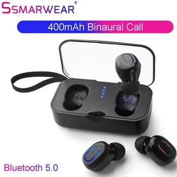 

TWS Bluetooth New Private Model Headset 5.0 Wireless Dual Earphone Mini Bluetooth Headset With Charging Compartment