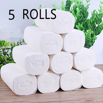 

NEW 10 Rolls/Lot Fast Shopping Toilet Roll Paper 4 Layers Home Bath Toilet Roll Paper Primary Wood Pulp Toilet Paper Tissue Roll