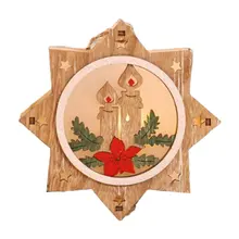 Украшения светящиеся деревянные дома рождественские украшения Висячие креативные деревянные дома витрина поставки звезда