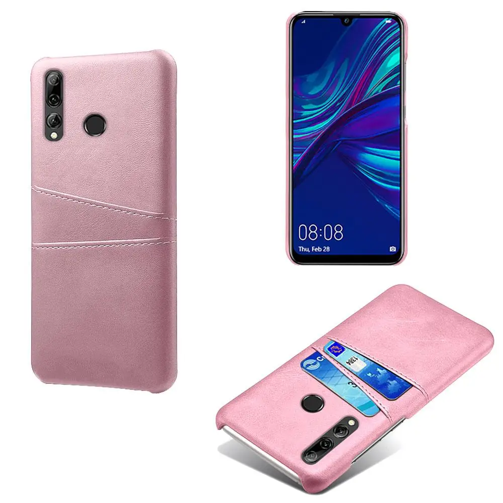 Чехол для huawei P Smart Plus V9 Play Magic 2 с отделениями для карт из искусственной кожи+ чехол из поликарбоната для huawei Nova 5i 5 Pro Nova 4e 4 3i Capa - Цвет: Rose Gold
