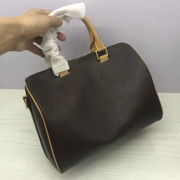 

Classic Boston women's one shoulder step hand pillow shape bag large capacity design fashion brand bag wholesale