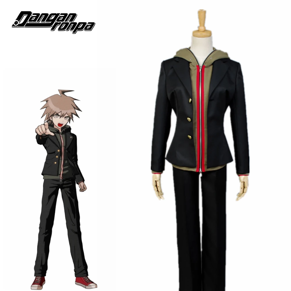 Аниме Danganronpa Makoto Naegi косплей костюм полный набор Хэллоуин Карнавальный костюм для взрослых мужчин и женщин - Цвет: Costume