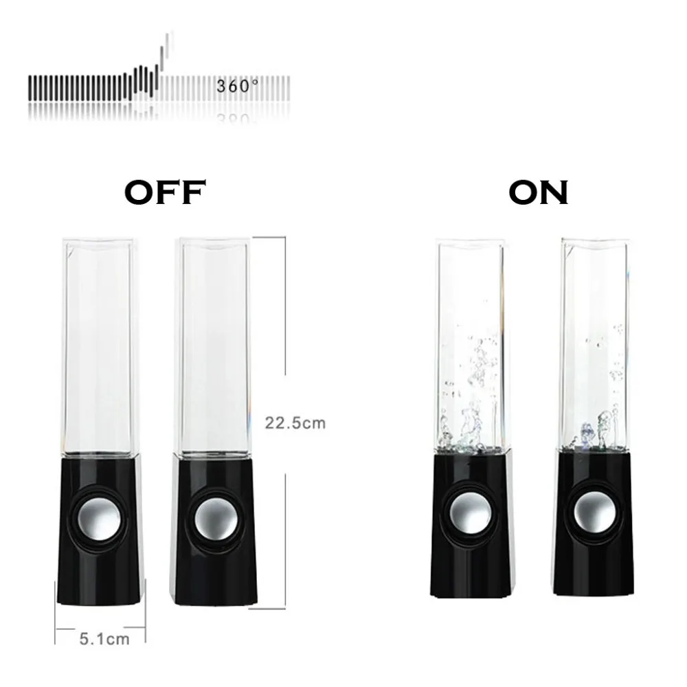 2 шт. беспроводной Bluetooth танцевальный водный светильник Фонтан колонки СВЕТОДИОДНЫЙ светильник подарок для друзей Детские вечерние дома поддержка MP3 планшет