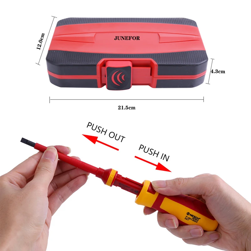 مجموعة مفكات كهربائية معزولة VDE 13 قطعة 1000 فولت...