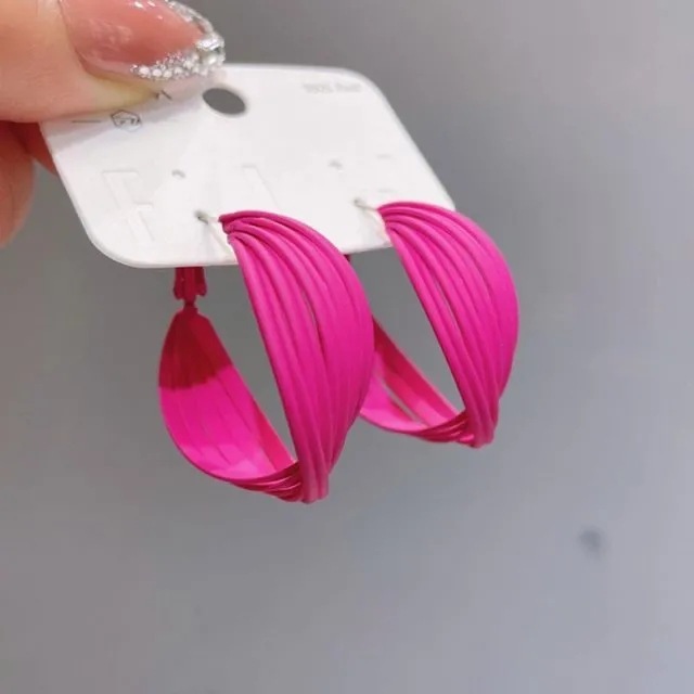 New Korean Style Solid Circle Earrings Stud Earrings For Women Girls Sweet Candy Colors Earring Party Jewelry Gifts