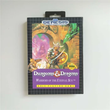 

Dungeons and Dragons Warriors of the Eternal Sun - USA Cover Retail Box 16 Bit MD Game Card for Sega Megadrive Genesis